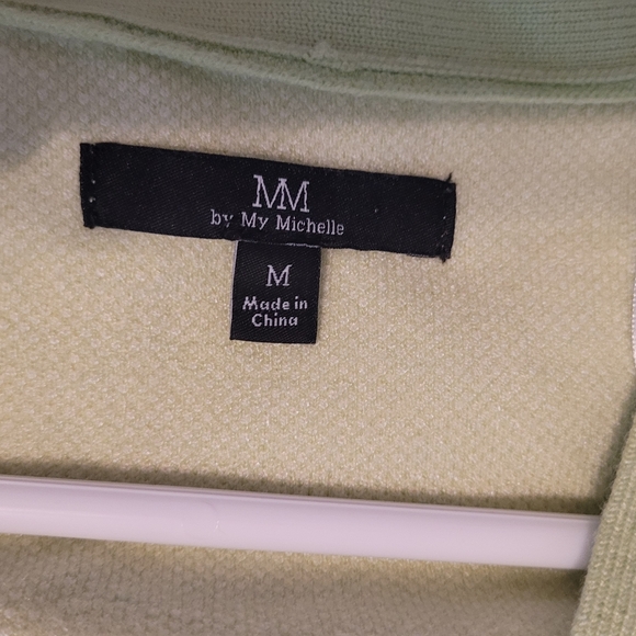 MM By My Michelle Women's Retro Daisy Printed Sweater Vest Size M Green - Picture 6 of 7